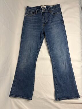 Frame Denim Women's Medium Blue Le crop mini boot Jeans